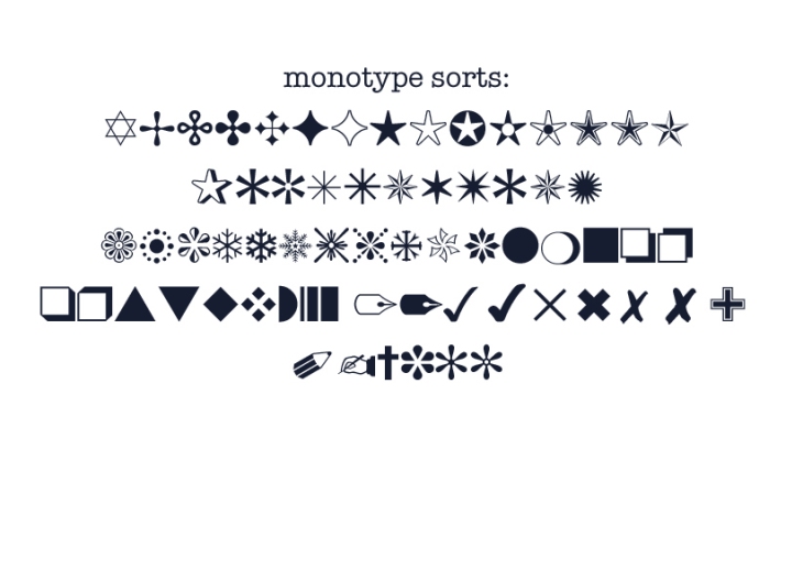dingbat monotype logo design